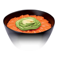 Chirashi saumon avocat